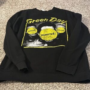 Green Day Black Crewneck Sweater